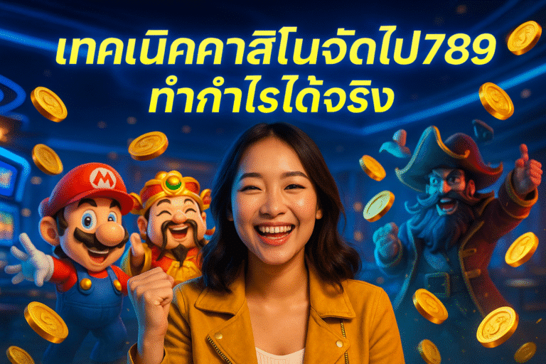 เทคนิคคาสิโนจัดไป789 ทำกำไรได้จริง